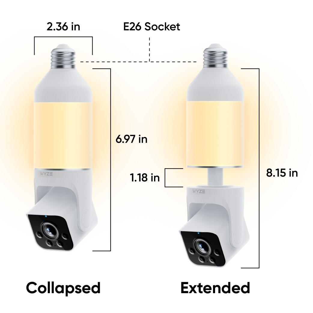 Wyze Bulb Cam | 2K HD, 800 Lumen LED | Bulb Security Cam - Image 12
