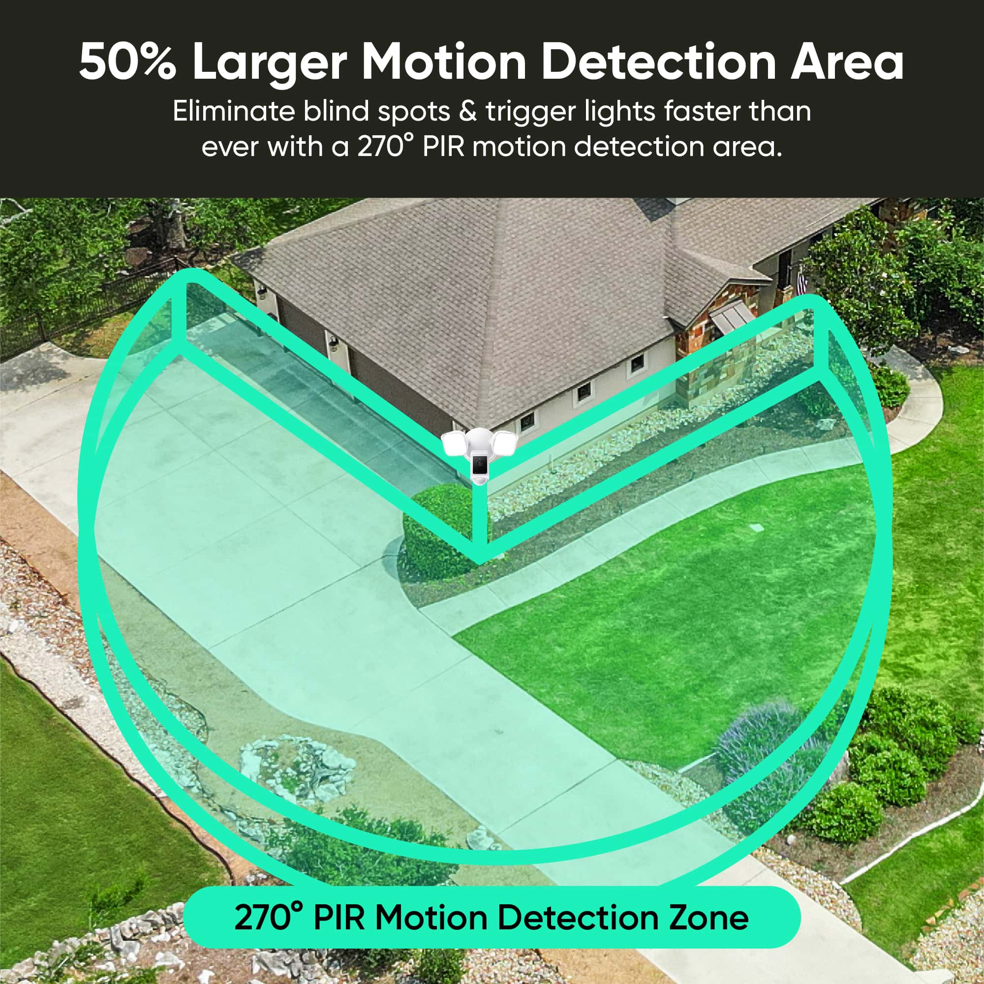Wyze Cam Floodlight v2 | Outdoor Motion Activated Floodlight - Image 8