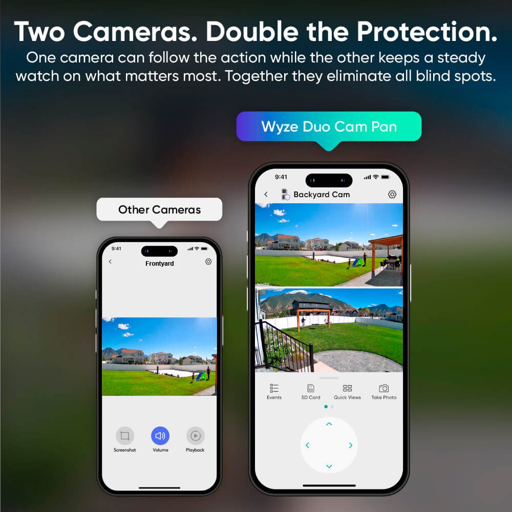 Wyze Duo Cam Pan | Two 2K cameras - With Pan and Tilt - Image 3