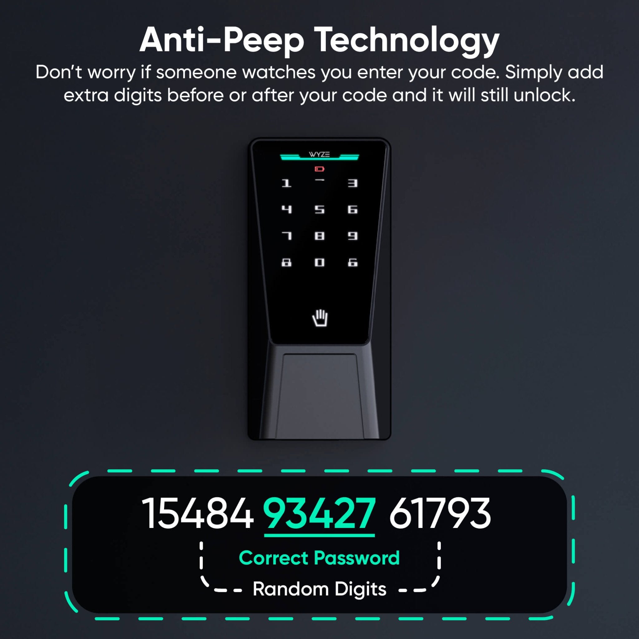 Wyze Palm Lock | Smart Palm Vein Door Lock with Wi-Fi - Image 7