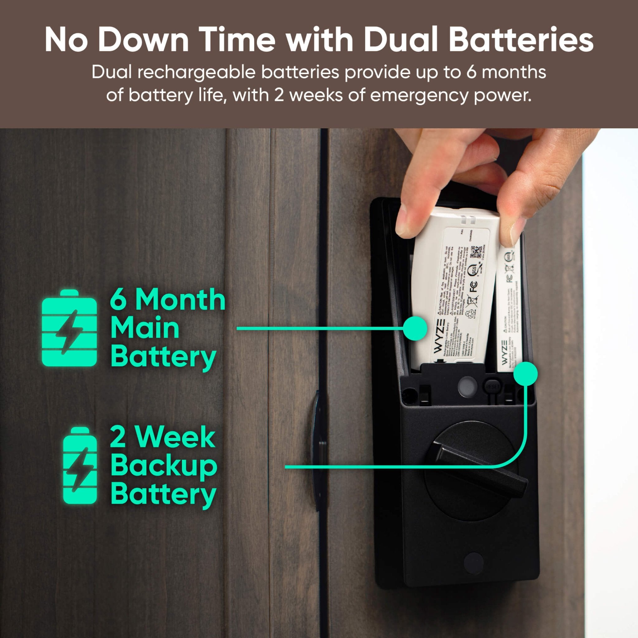 Wyze Palm Lock | Smart Palm Vein Door Lock with Wi-Fi - Image 5