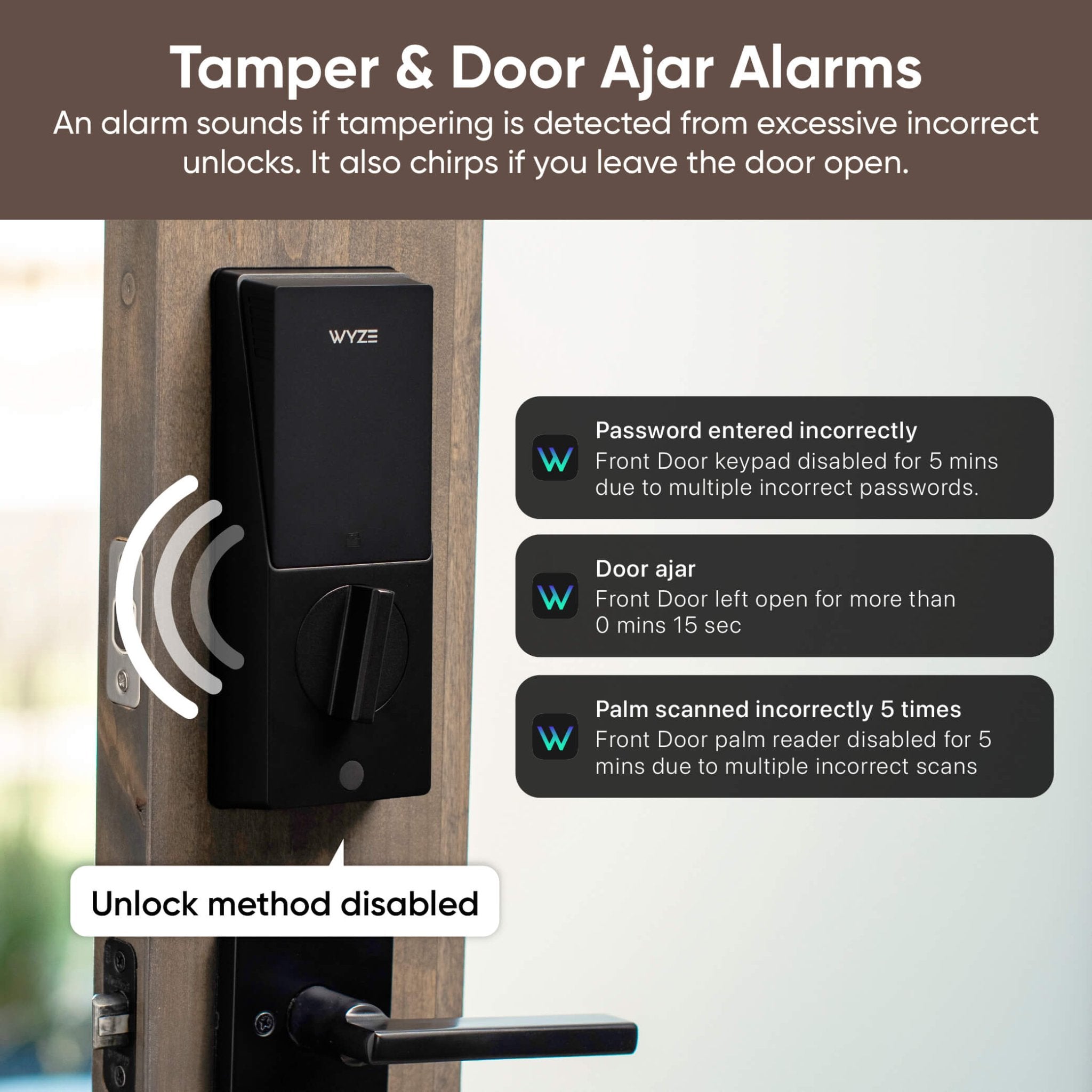 Wyze Palm Lock | Smart Palm Vein Door Lock with Wi-Fi - Image 14