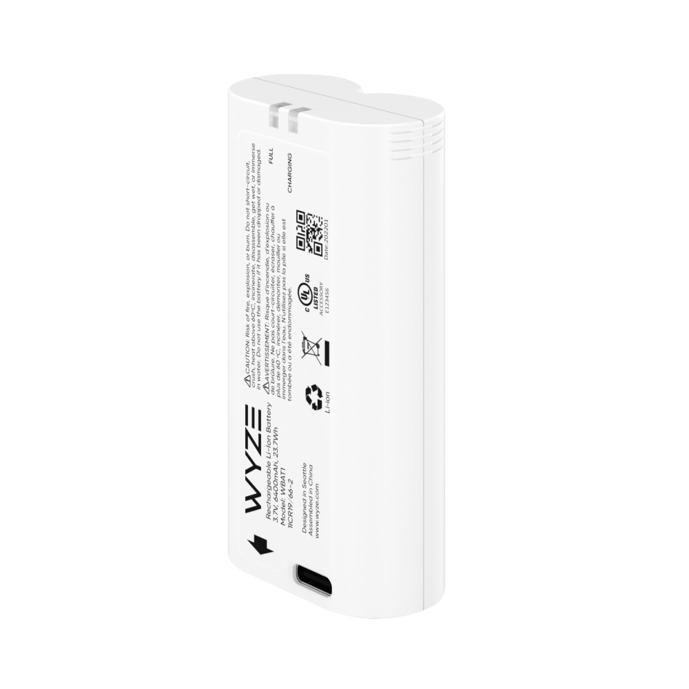 Wyze Removable Battery | Battery Cam Pro & Duo Cam Doorbell