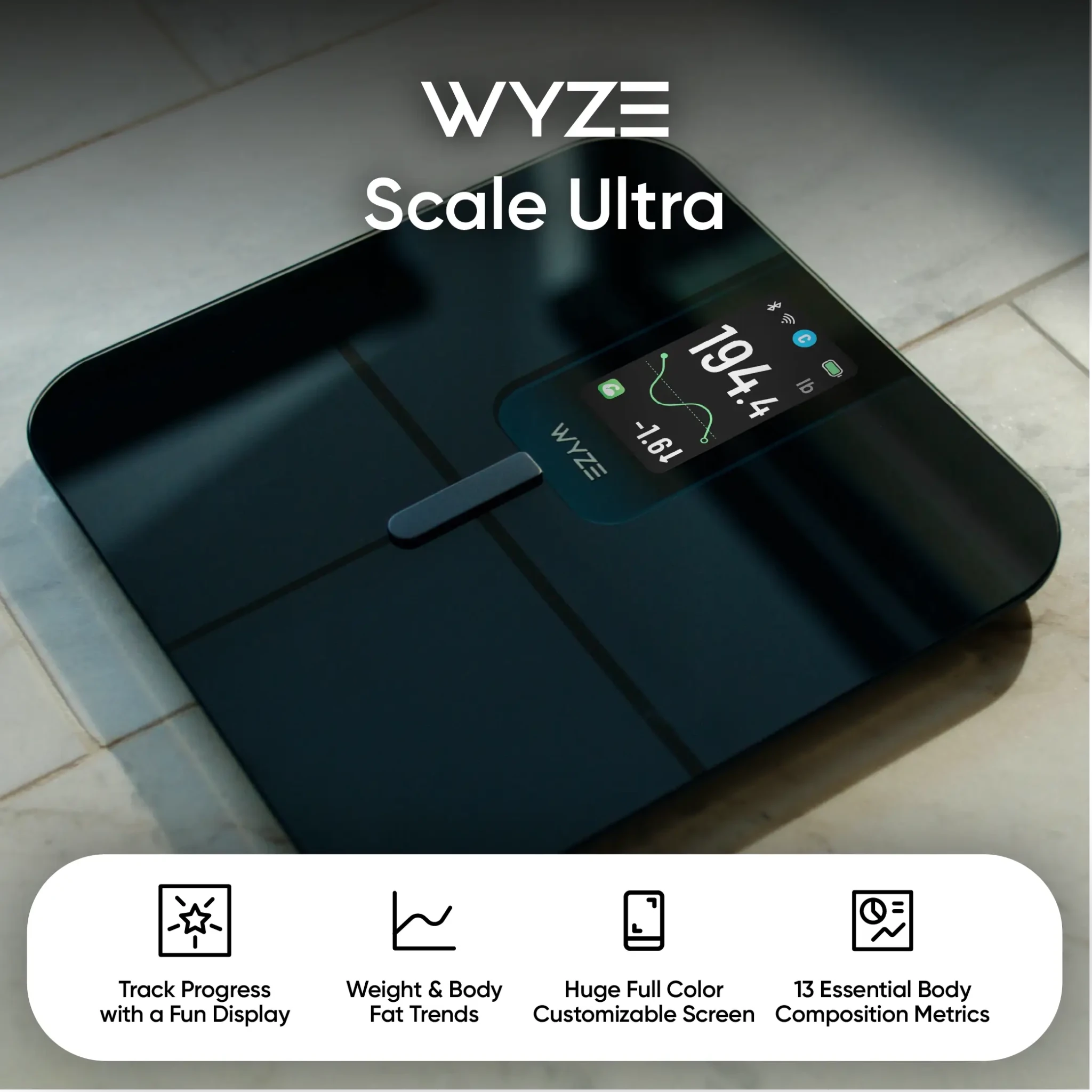 Wyze Scale Ultra | Smart Scale with Wi-Fi, 13 Body Metrics - Image 3