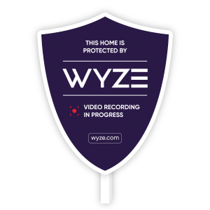 Wyze Security Yard Sign | Reflective Home Surveillance Sign