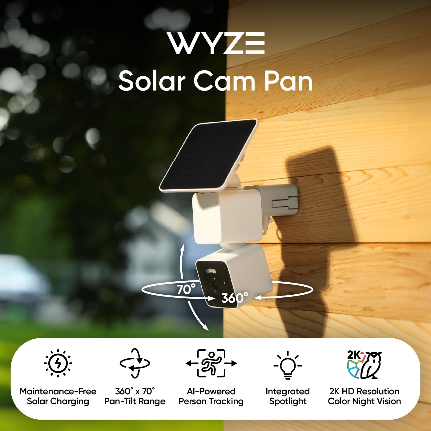 Wyze Solar Cam Pan | Solar Powered Security Camera - Image 4